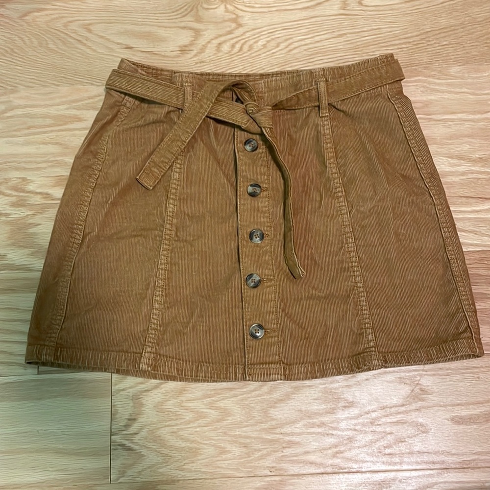 Corduroy Brown Skirt